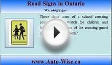 Ontario Driving Test G1 - Road Signs - 3 (Construction Sign )